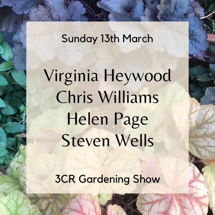 3CR Gardening Show - Virginia Heywood, Chris Williams, Helen Page & Steven Wells