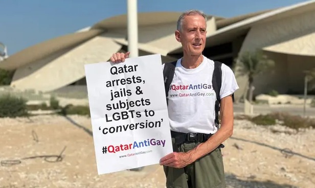 Qatar, LGBT Rights and the World Cup, Conversion Therapy in Qatar, #QatarAntiGay Peter Tatchell, #QatarAntiGay; Greens' Richmond Candidate, Gabrielle de Vietri; LOW at Theatre Works, Matthew Connell, Victorian Theatre Company