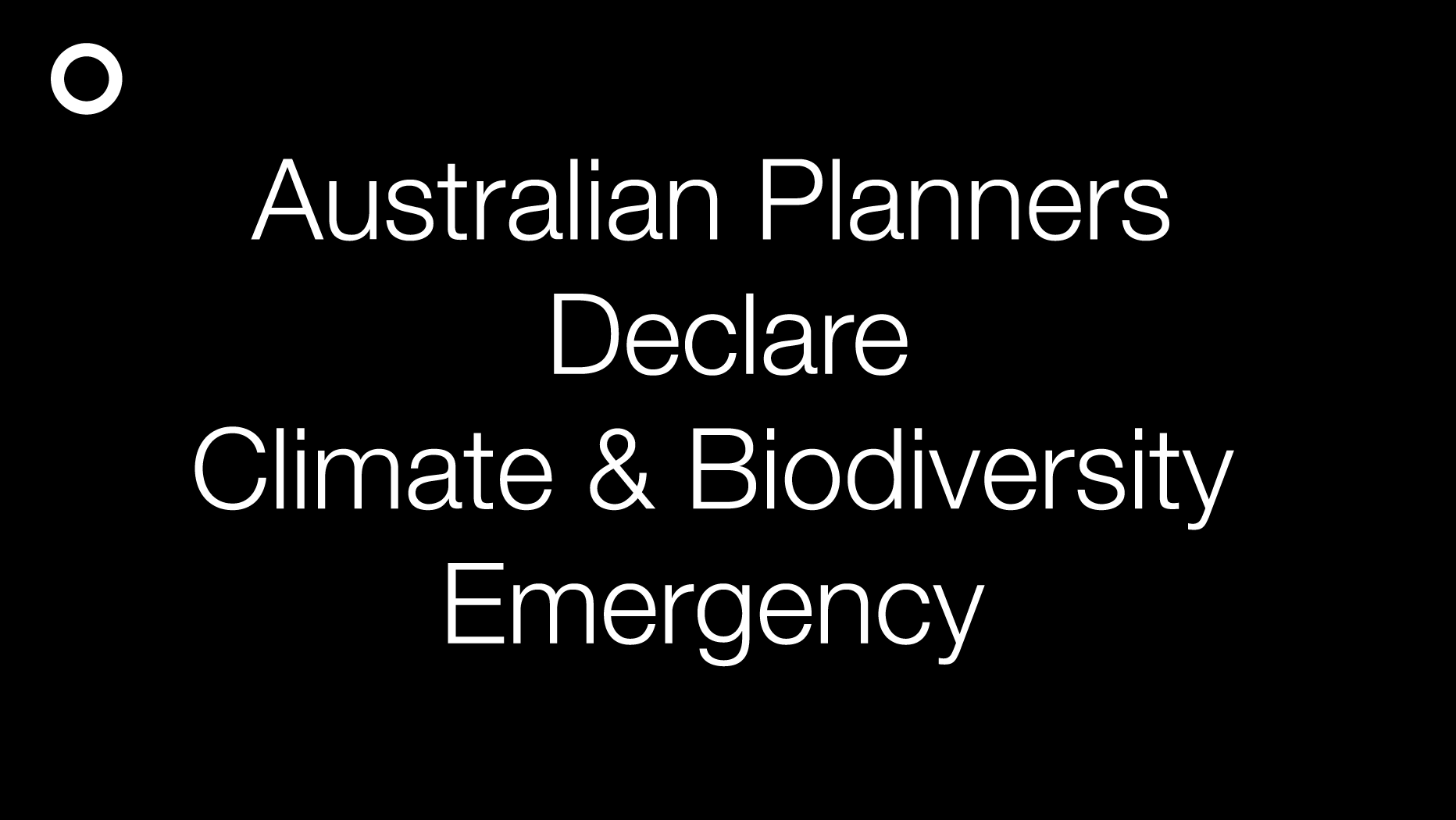 Australian Planners Declare Climate and Biodiversity Emergency