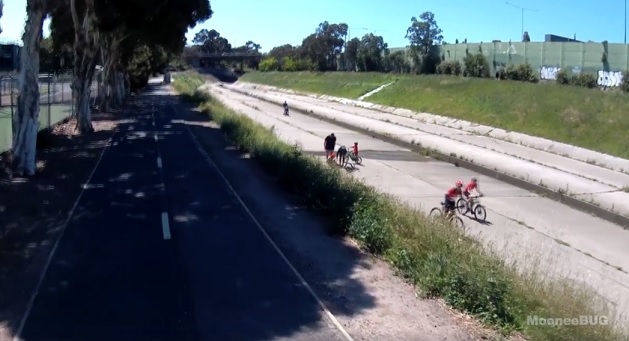 Screen grab from Moonee Ponds Creek High Flow Channel Warning