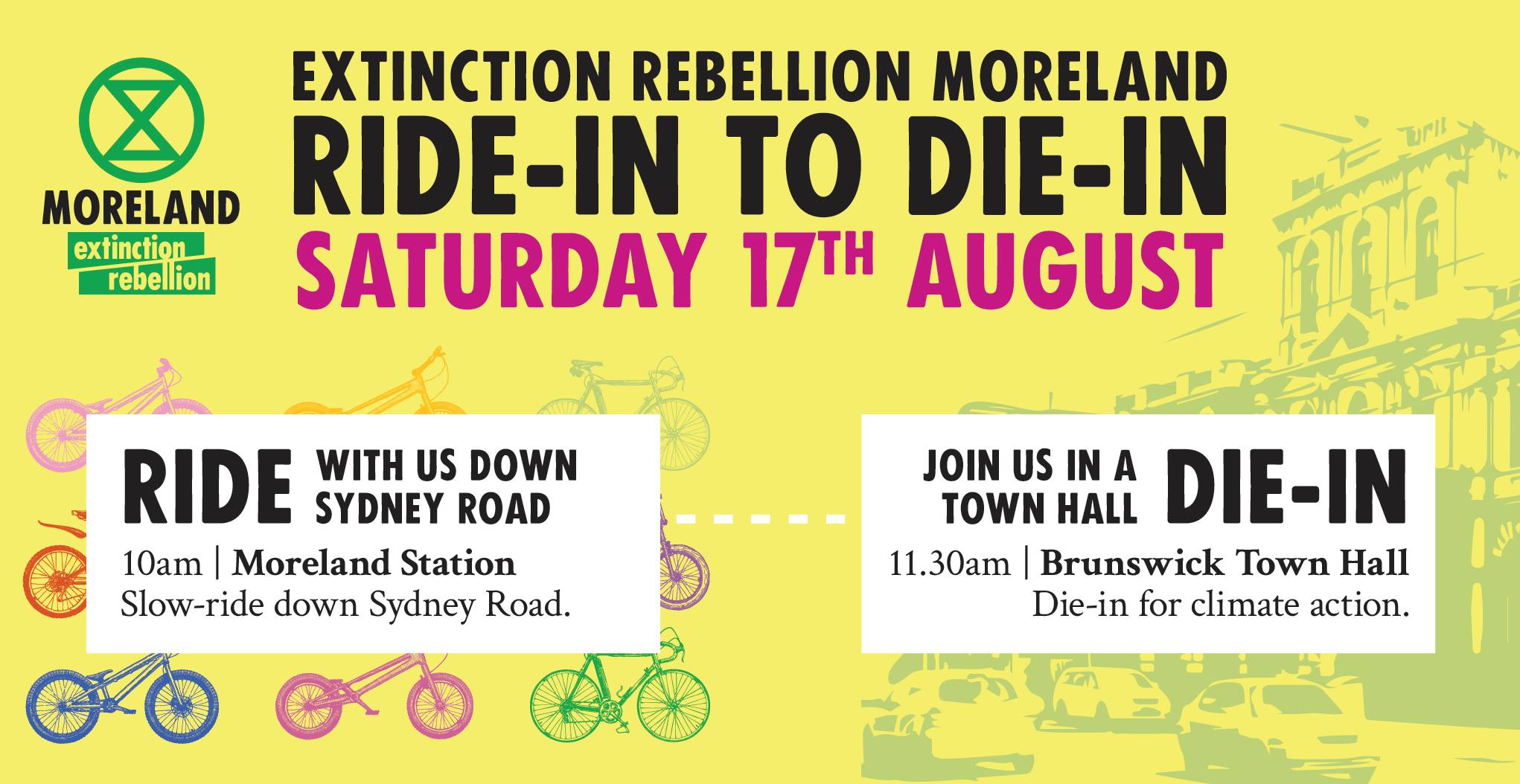 Extinction Rebellion Moreland: Ride In to Die in