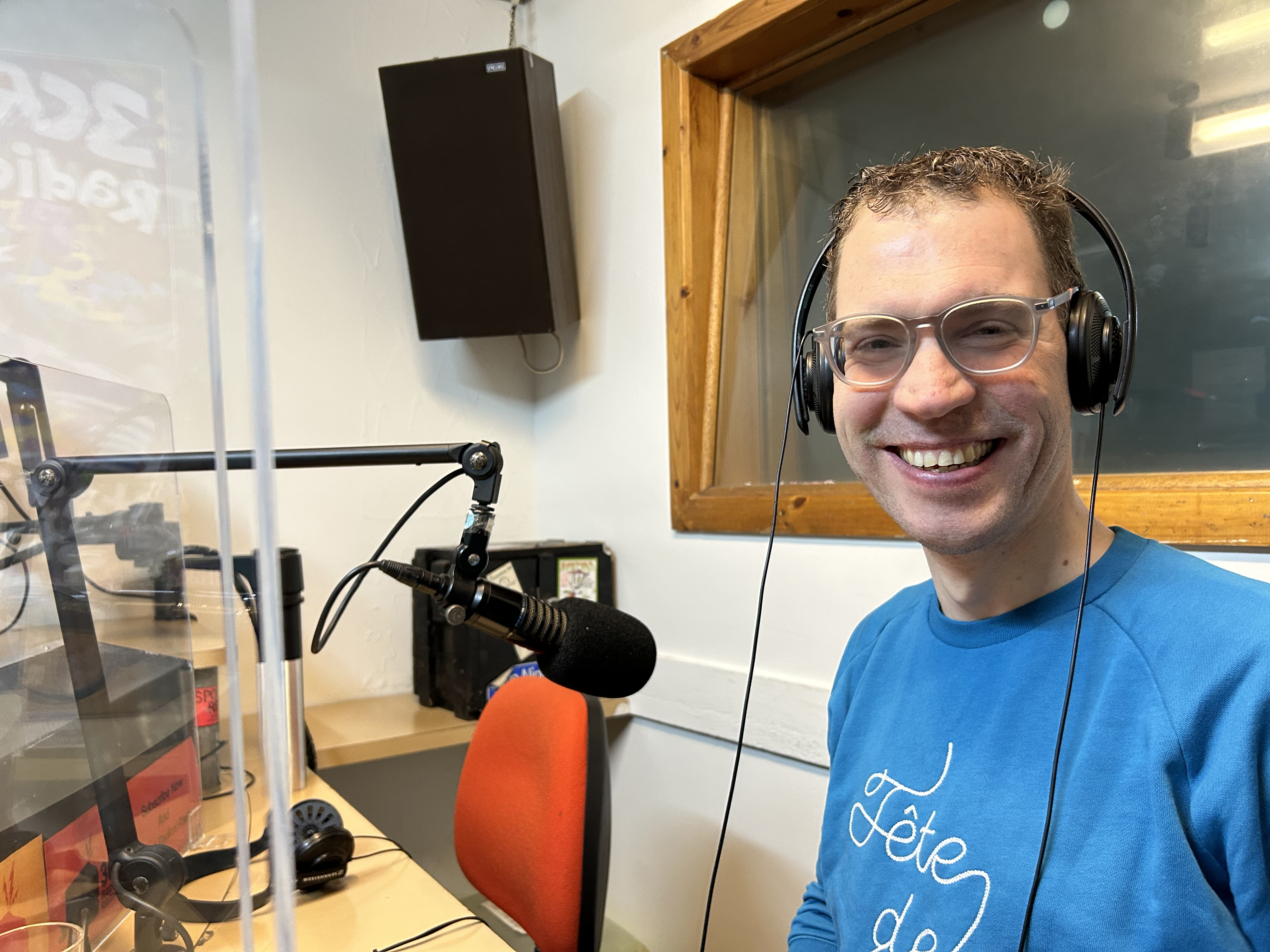 Thijs van der Heiden in the 3CR studio