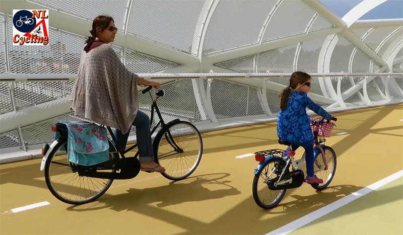 Image from Bicycle Dutch: Women of all ages and backgrounds cycle very regularly in The Netherlands