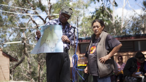 Kevin Buzzacott & Sue Coleman-Hasseldine at the Australian Nuclear Free Alliance meeting.