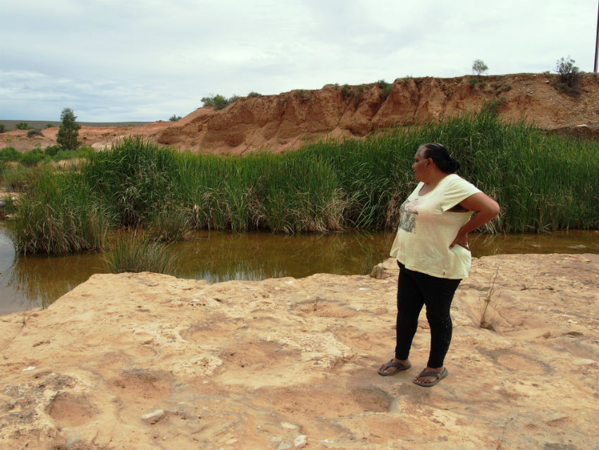 Regina McKenzie at Hookina Springs, Flinders Ranges SA