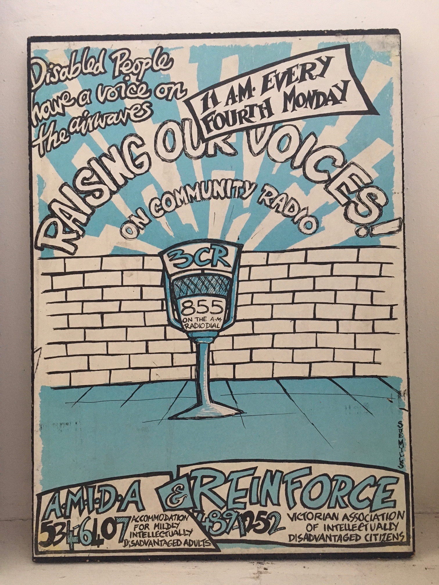 Raising Our Voices Radio Show original promo poster 1987