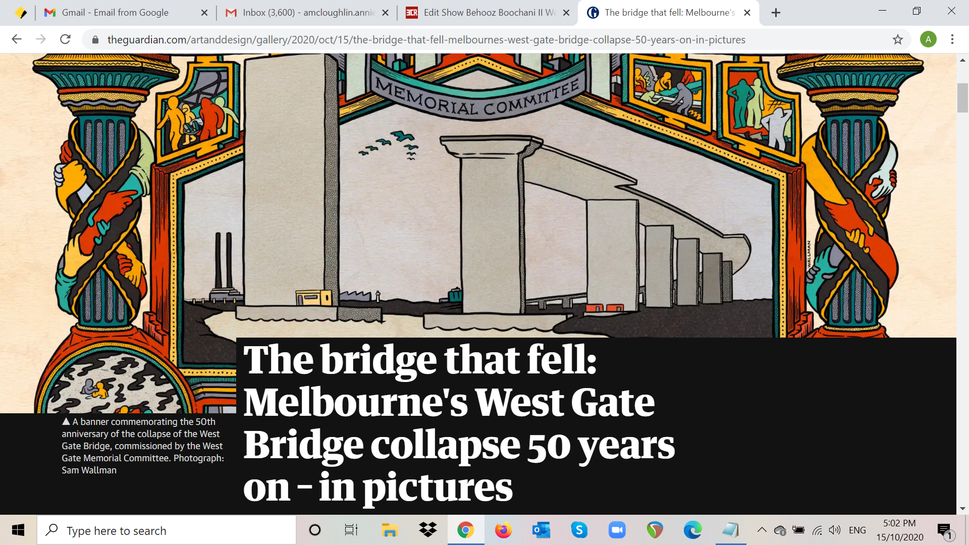 Westgate Bridge Memorial 50 years