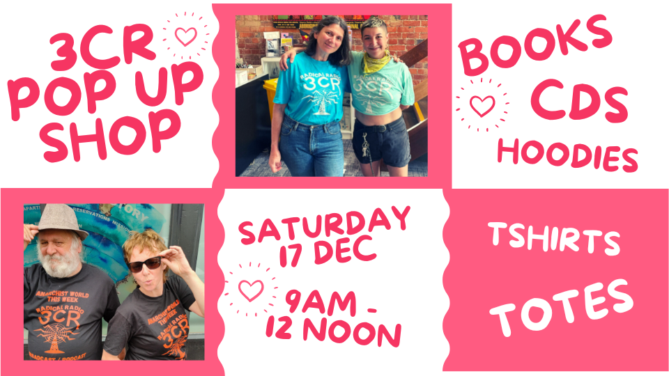 3CR pop up shop THIS Saturday