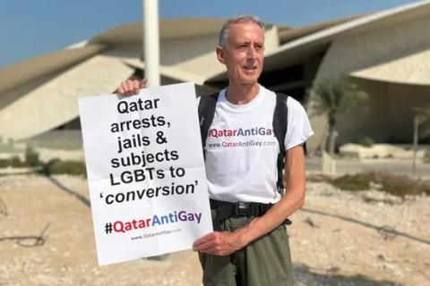 Qatar, LGBT Rights and the World Cup, Conversion Therapy in Qatar, #QatarAntiGay Peter Tatchell, #QatarAntiGay; Greens' Richmond Candidate, Gabrielle de Vietri; LOW at Theatre Works, Matthew Connell, Victorian Theatre Company