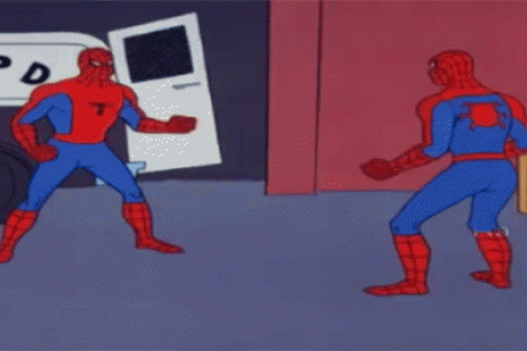 Two Spider-Men face off