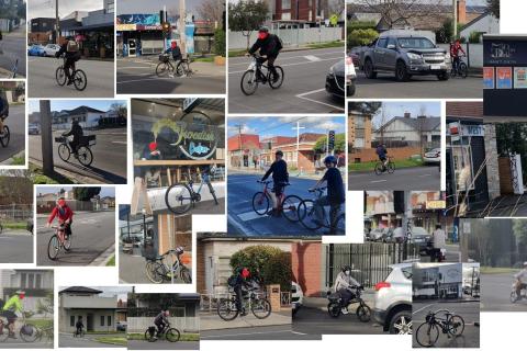 "nobody rides bikes.jpg" Montage created from 48 hours in West Footscray. Image: Bike West