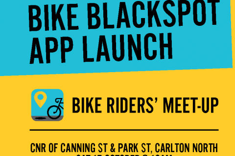 Bike Black spot app and Bike Meet up in Carlton North