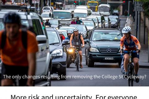 Removal of College St Cycleway and it's consequences