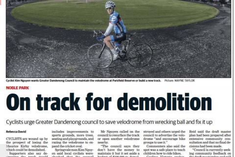 Saving Melbourne's cycling history: talking about Maurice Kirby Velodrome