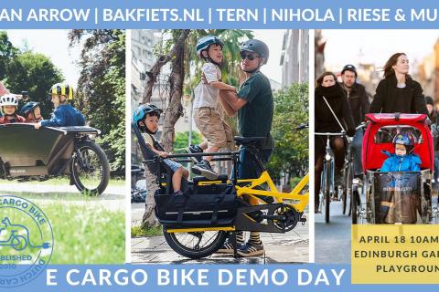 E Cargo Bike Demo Day at Edinburgh Gardens in North Fitzroy, 10am - 2pm, Sunday 18th April 2021