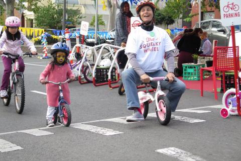 Coming up: Roll Up Bicycle Valet Parking & Wheelie Workshop at  2017 summer event in Queens Park