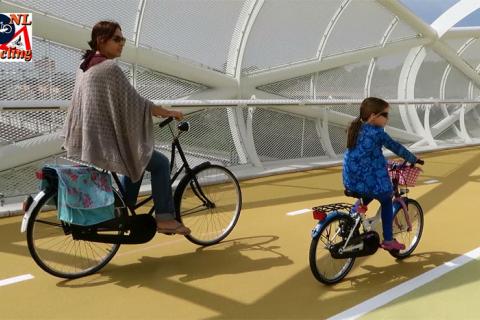 Image from Bicycle Dutch: Women of all ages and backgrounds cycle very regularly in The Netherlands