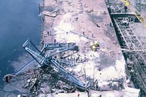 Westgate Bridge collapse aftermath