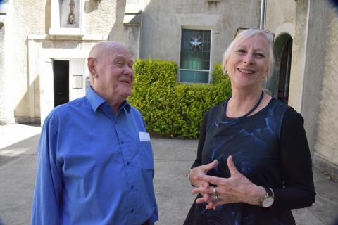 Anne M Carson and Kersten family member at the launch.