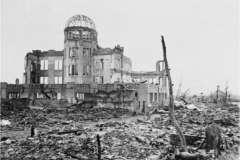 Hiroshima after atomic bombing