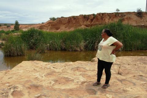 Regina McKenzie at Hookina Springs, Flinders Ranges SA