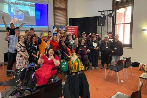 Group photo of SARU Self Advocates Resource Unit November 2024