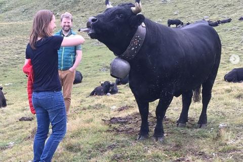 Bronwen and Francis Percival in the Valais, Switzerland