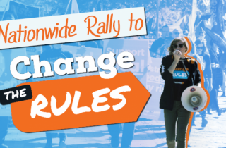 Change the Rules rally 10 April nationwide