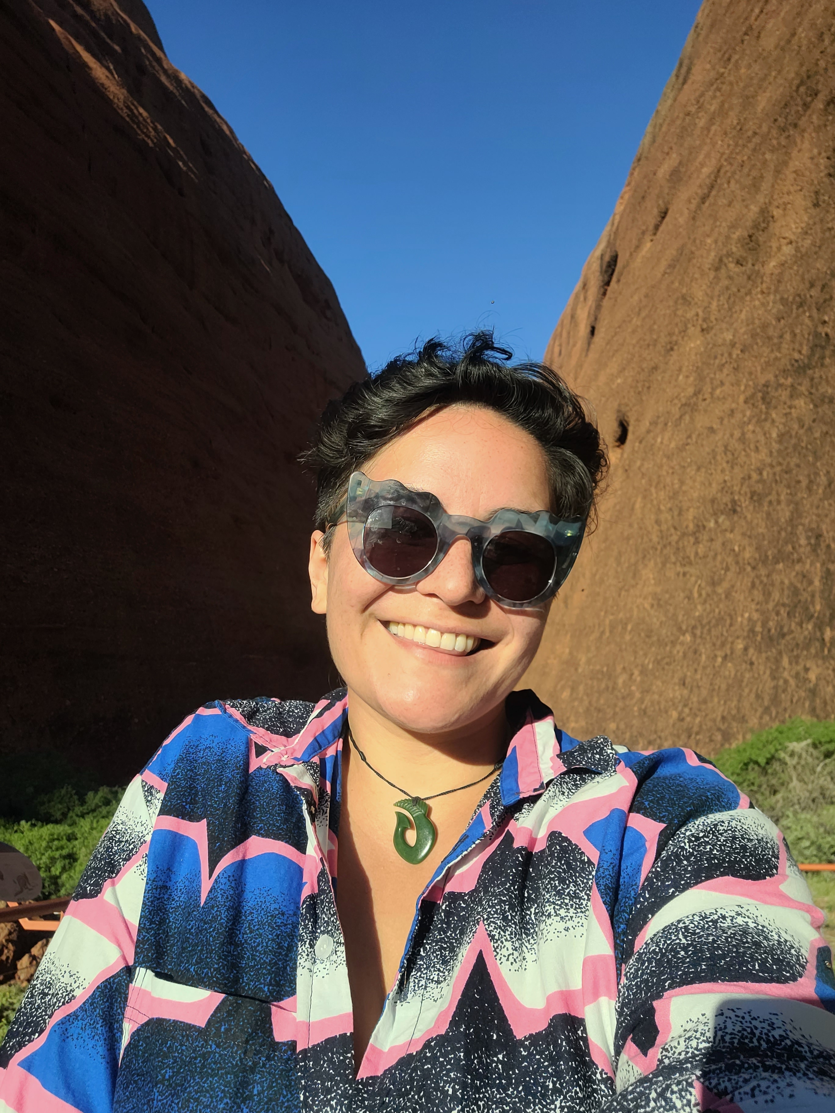 Photo of Sarah at Uluru