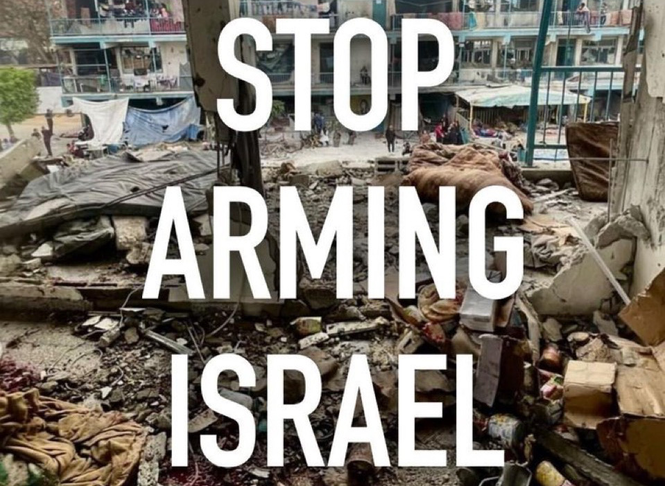 Image credit: ‘Stop Arming Israel’ | Mosab Abu Toha