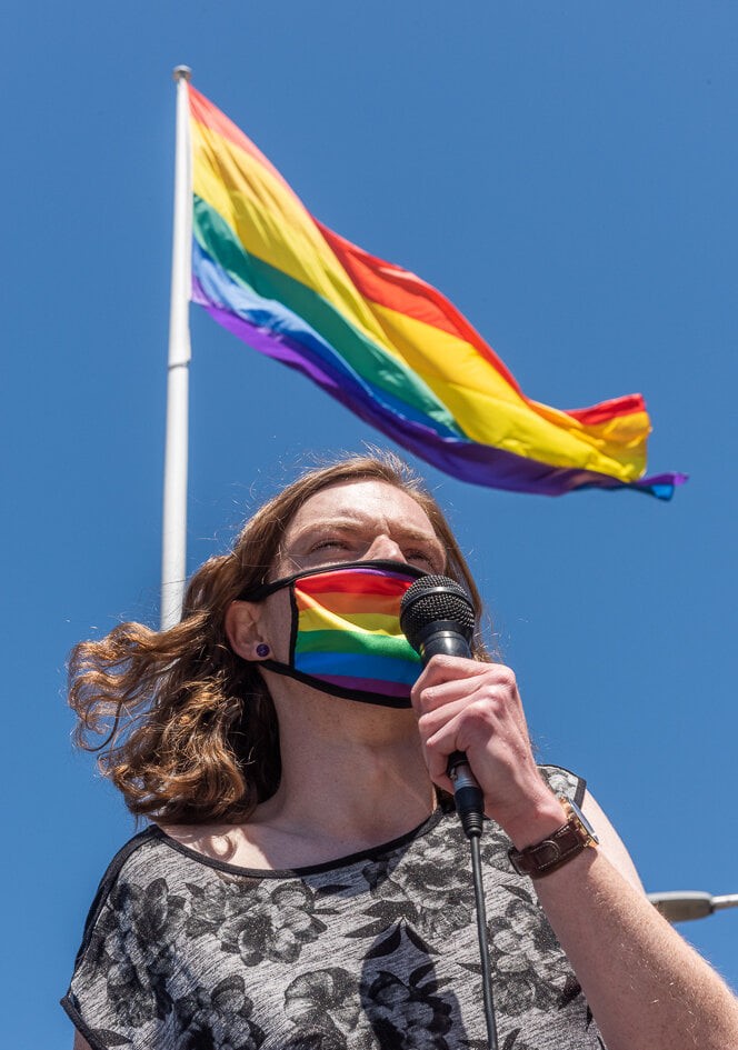 April, One Nation's Education Bill and Sydney Protest; Ghassan Kassisieh, Campaign to Abolish the Gay Panic Defence in South Australia; Graeme Watson, Out in Perth, LGBTIQ News