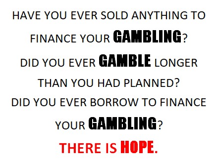 Gamblers Anonymous - there is hope