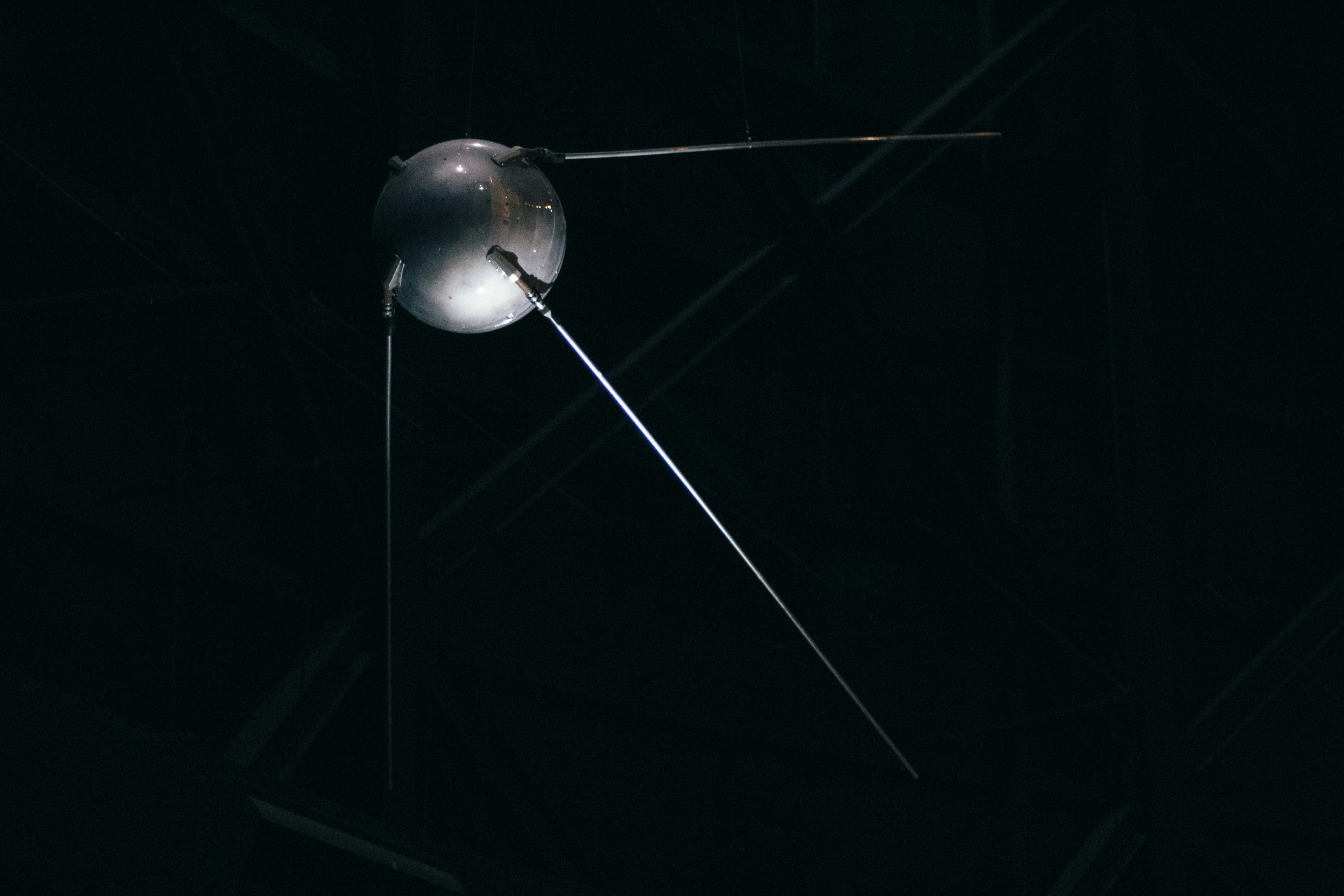 Black & White picture of Sputnik 1