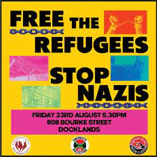 Free the Refugees rally poster