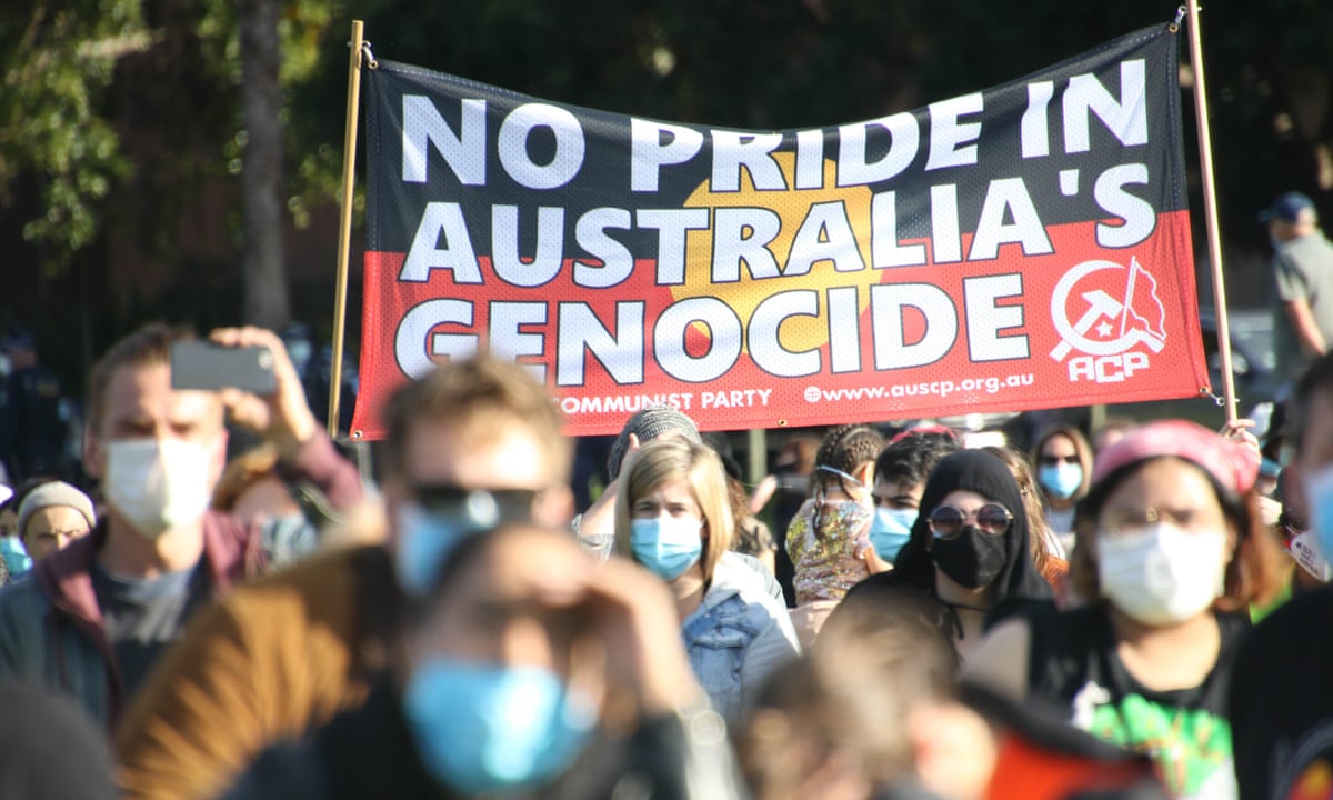 Black Deaths in Custody protest Melbourne. Image: The Guardian