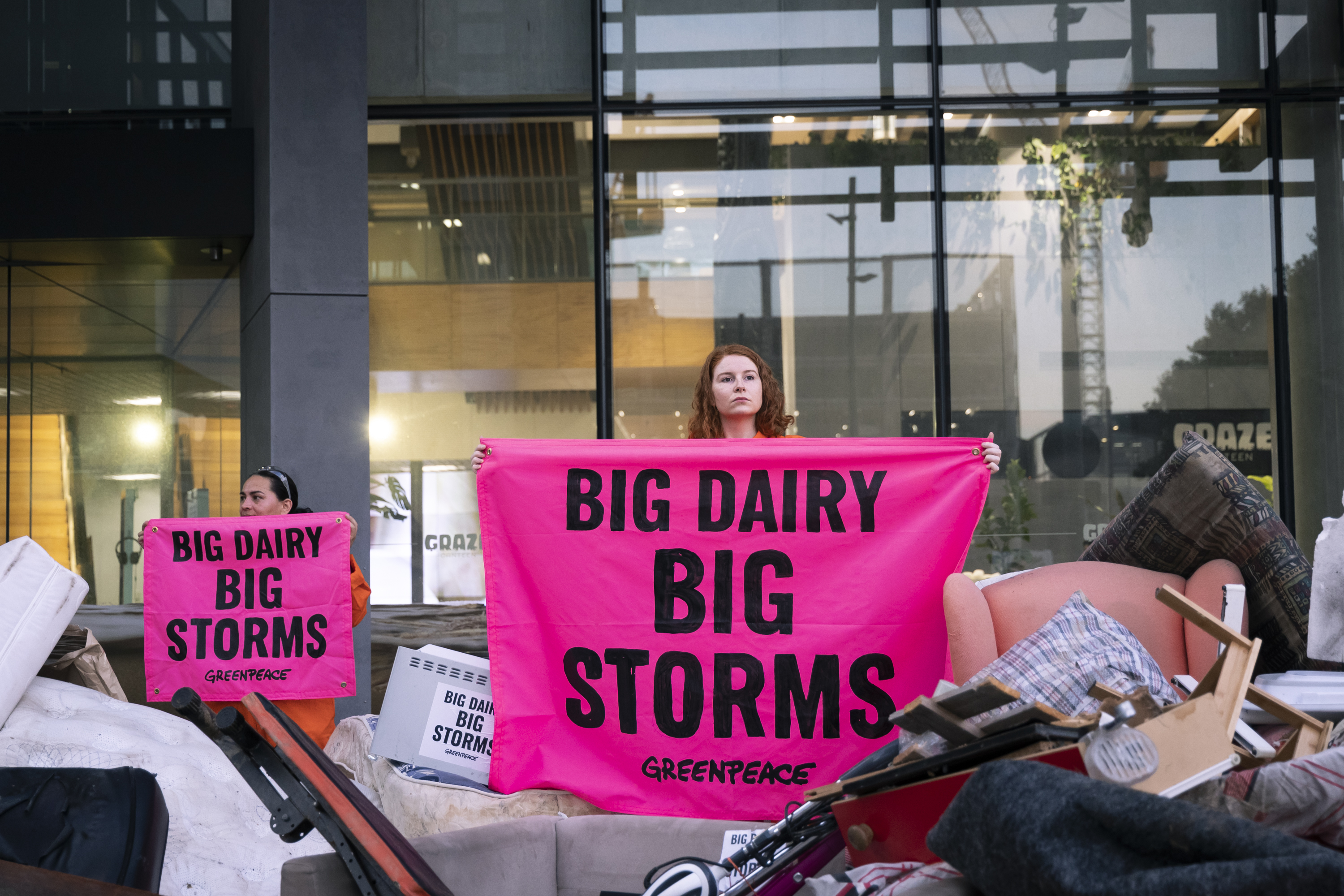 GREENPEACE Aotearoa NZ Cyclone Gabrielle Damage at Fonterra Photo:Bryce Groves/Greenpeace