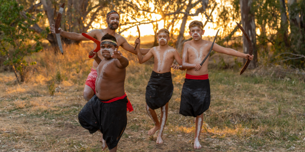 Gomeroi welcoming the Pacific Climate Warriors : Photo supplied