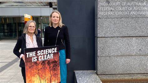 Christine Carlisle and her counsel at the Federal Court Melbourne