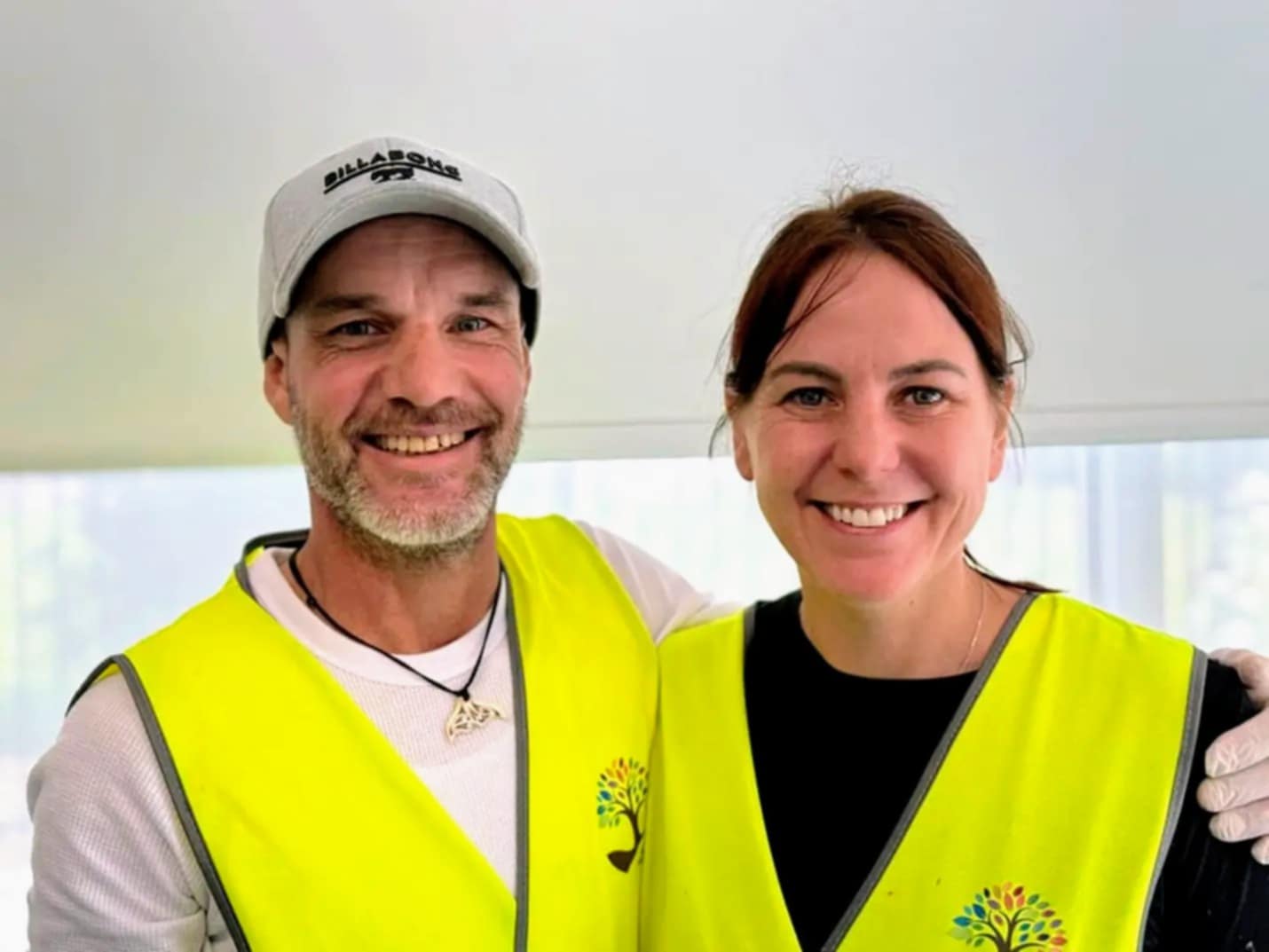 Photo of Jolene and Duaine from Project Fresh Start at a community lunch. 