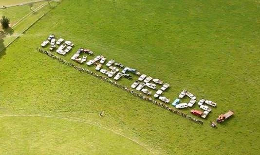 No Gasfields sign from the epic community campaign against gas