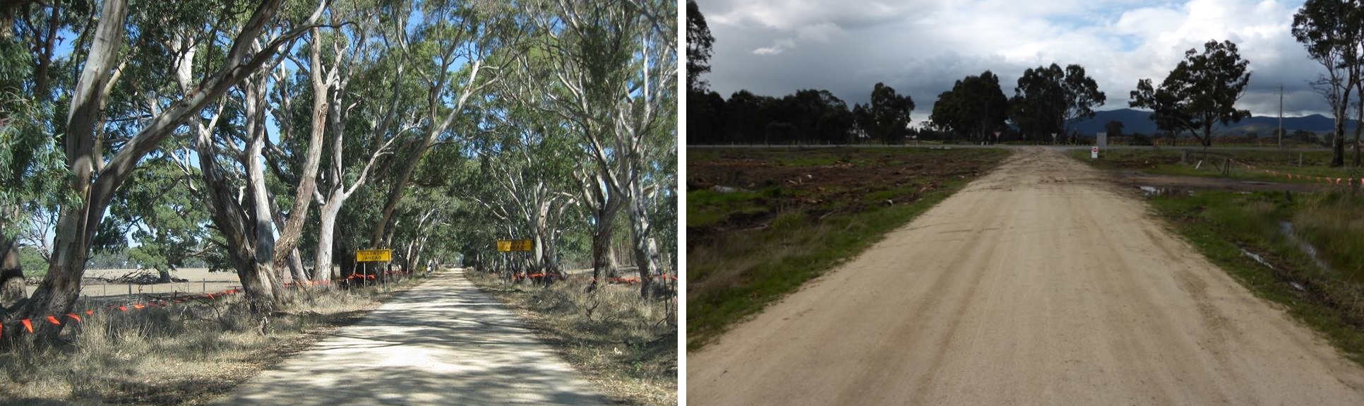 Anderson Road Buangor, before and after