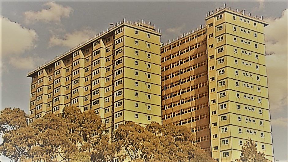 Photo of a public housing high rise