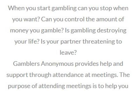 Is your gambling controlling you?