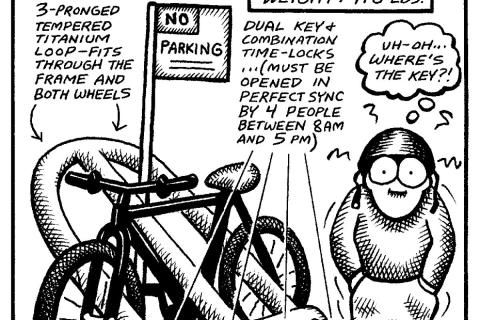 The Ultimate Bike Lock by Andy Singer / No Exit © 1992-2025 Andrew B. Singer