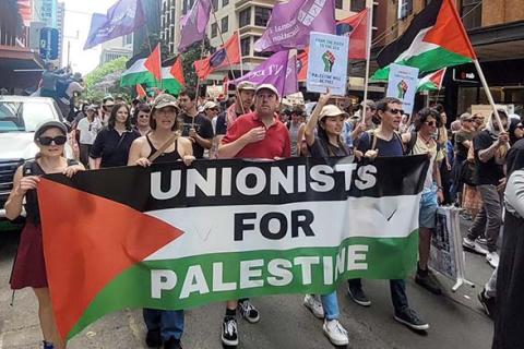 Unionists for Palestine. Image: solidarity.net.au