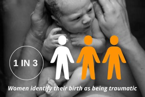 1 in 3 women experience birth trauma. Image: Australasian Birth Trauma Association