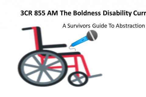 A wheelchair holding a microphone 3CR 855AM The Boldness Disability Current Affairs A Survivors Guide To Abstraction