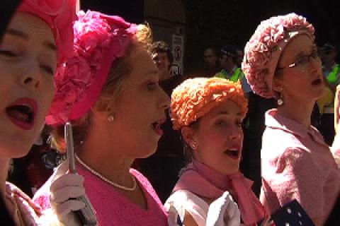 The John Howard Ladies Auxillary Fanclub. Image Courtesy - commons social change library Rocky