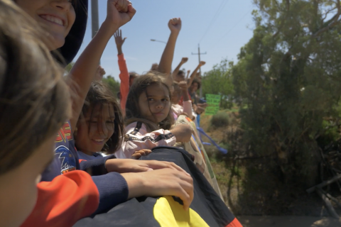 Wilcannia Blockade, image supplied Homelandings Media