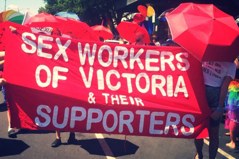 Image of sex worker supporters